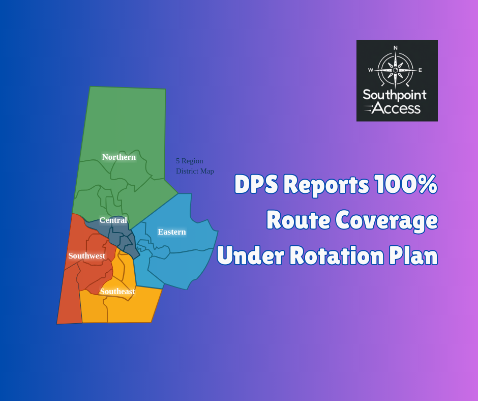 DPS Reports 100% Route Coverage Under Rotational Plan