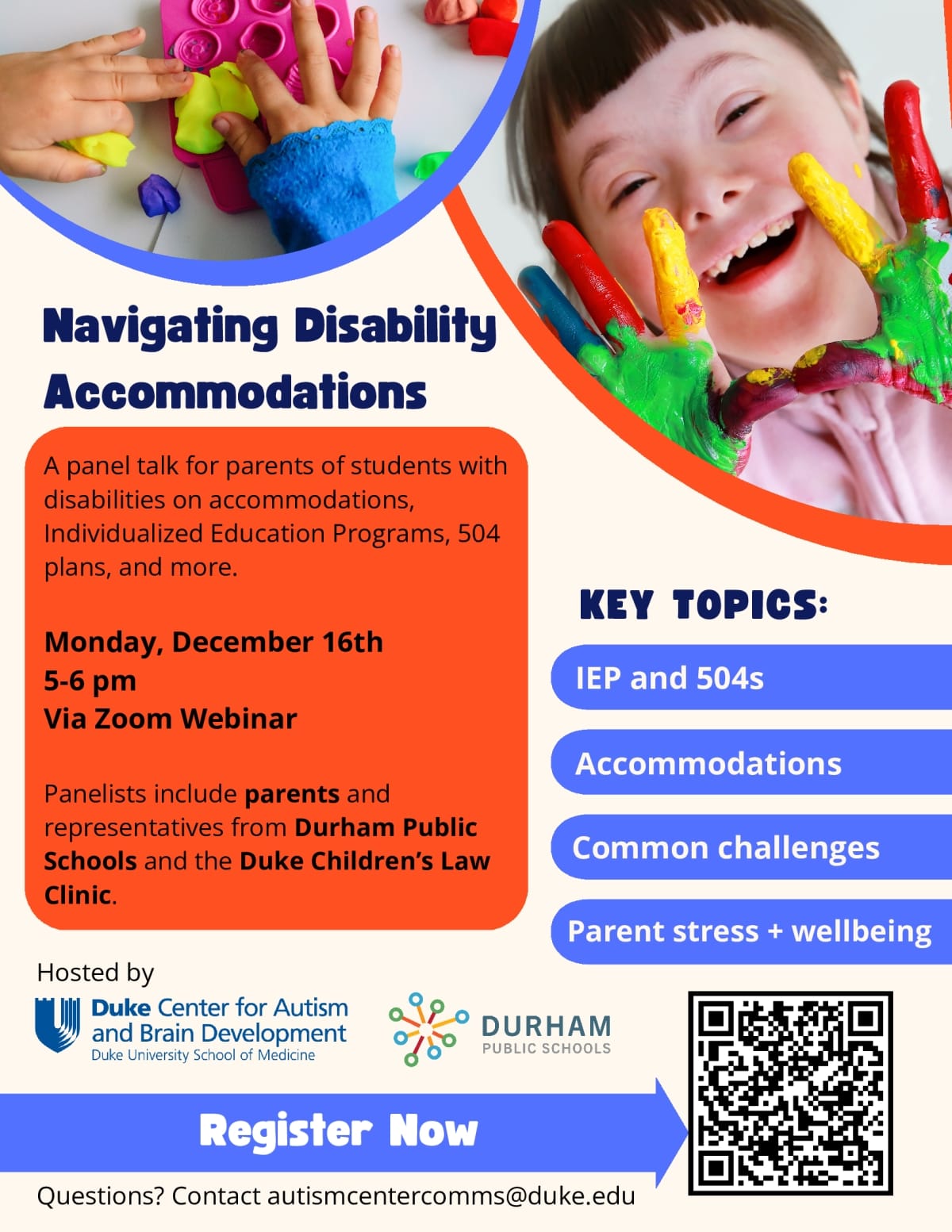 Duke, DPS Host Disability Accommodations Webinar