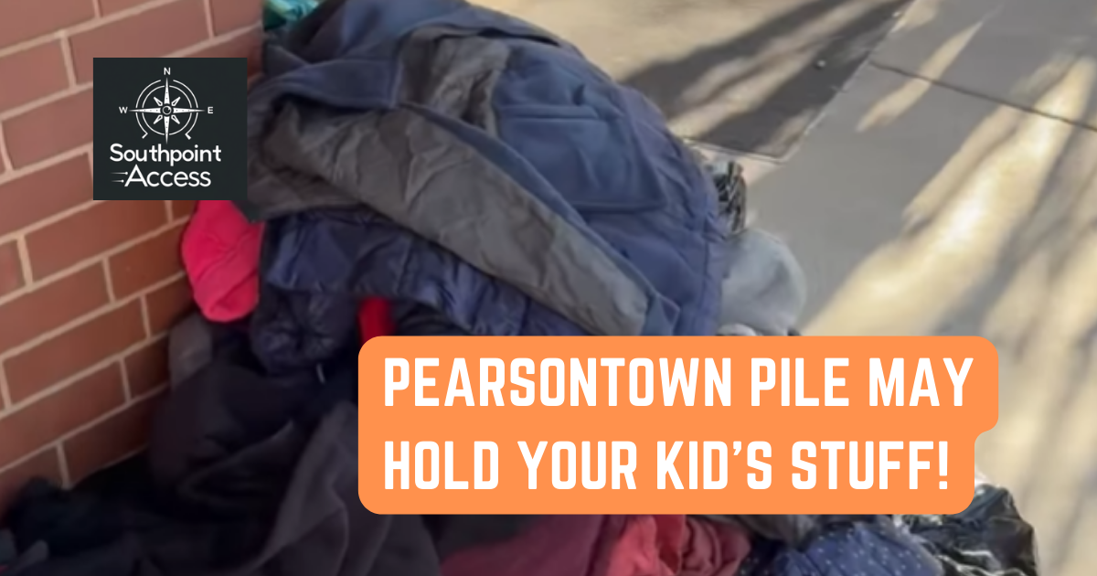 Pearsontown Elementary Piles Hold Lost, Found Items