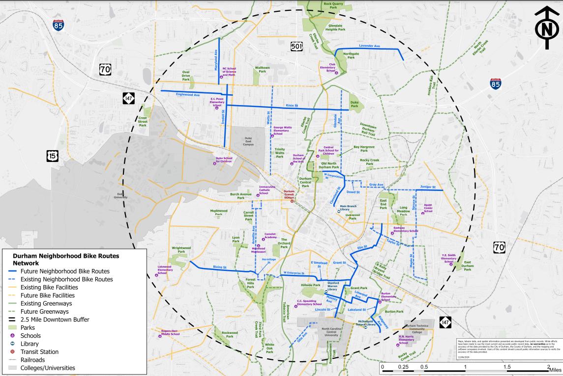 City Wants Input on Durham Neighborhood Bike Routes