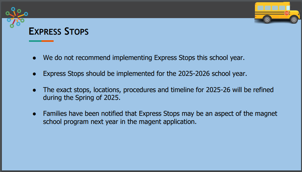 DPS: No Mid-Year Express Bus Stops