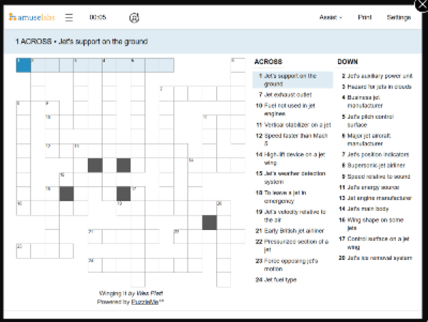 [Crossword] Winging It