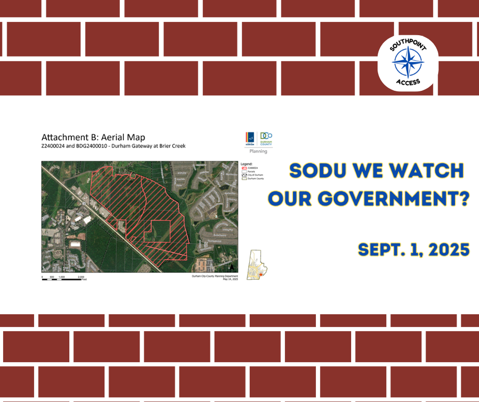 SoDu We Watch Our Government - Durham City Council