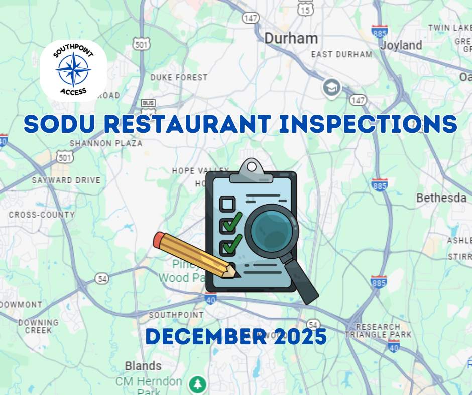 [Health Inspection Reports] South Durham Restaurants 27713 - December 2025