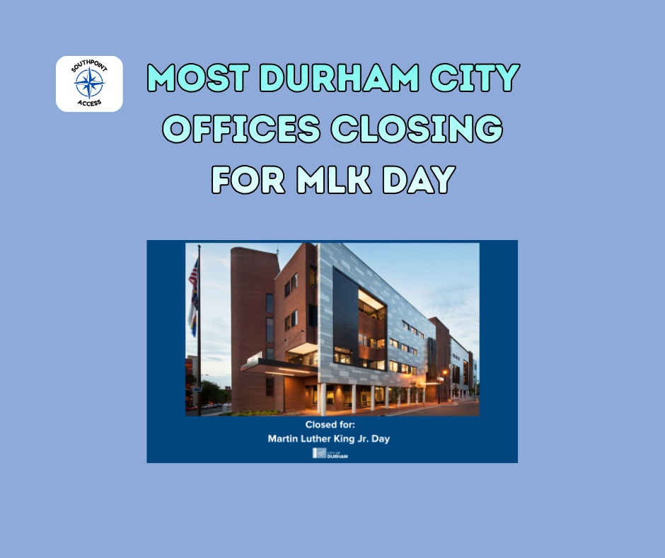 Durham City Offices Closing on MLK Day