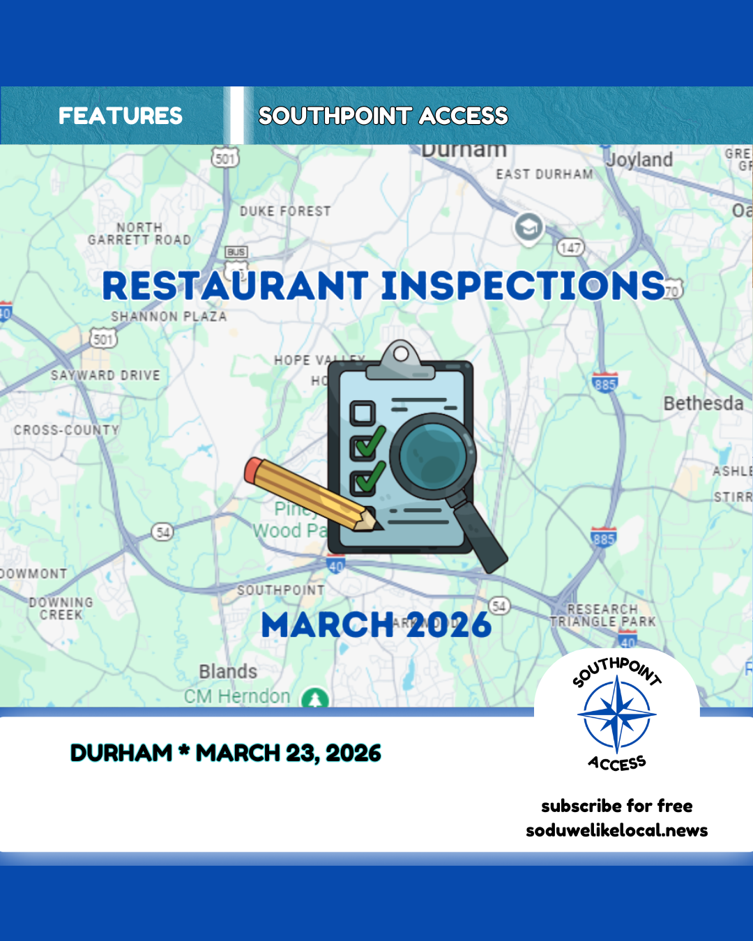 [Health Inspection Reports] Area Restaurants 27560 - March 2026