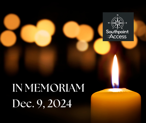 Candle flame and the text IN MEMORIAM - DEC. 9, 2024