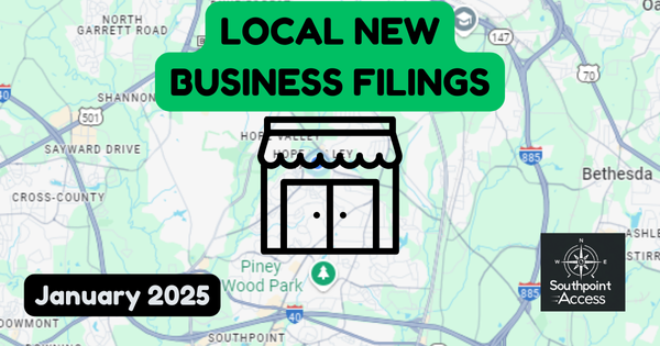 New Durham Business Registrations - January 2025