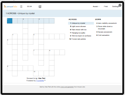 [Crossword] Snowed In