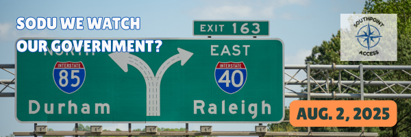 🗳️SoDu We Watch Our Government - Durham City Council