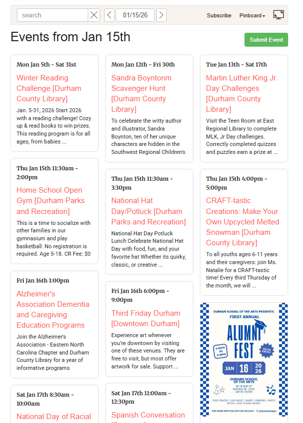[SoDu How-To] Submit Your Event to the Southpoint Access Calendar