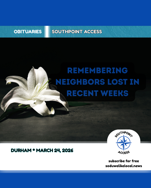 In Memoriam: Durham Obituaries – March 24, 2026