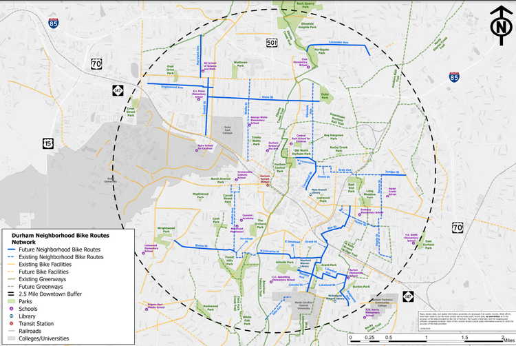 City Wants Input on Durham Neighborhood Bike Routes