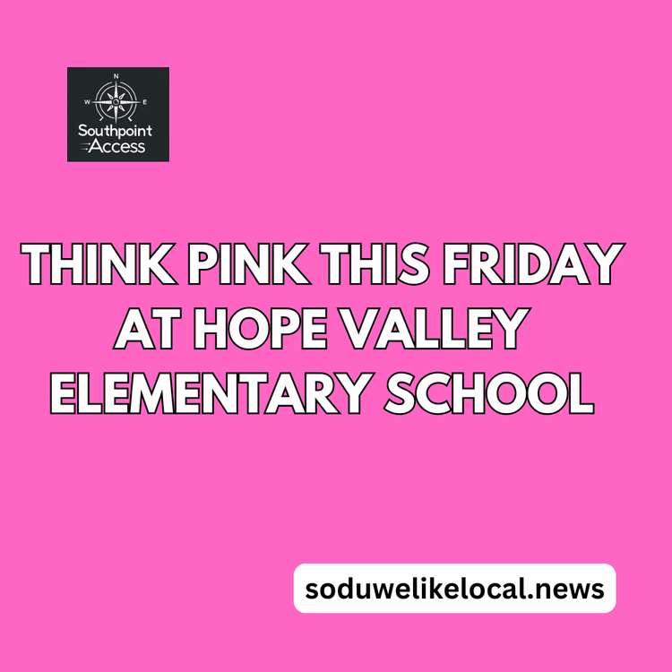 Expect Lots of Pink at Hope Valley Elementary on Friday