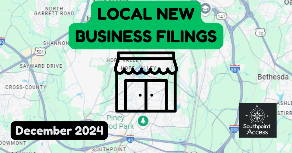 New Durham Business Registrations - December 2024